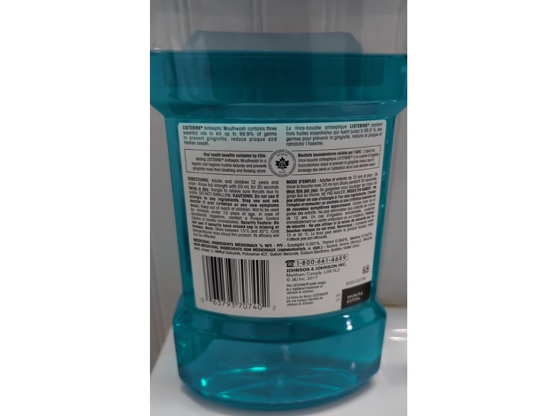 Listerine Antiseptic Mouthwash, Cool Mint, 1L