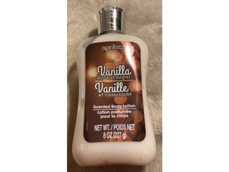 April Bath & Shower Body Lotion, Vanilla Brown Sugar, 8 oz/227 g