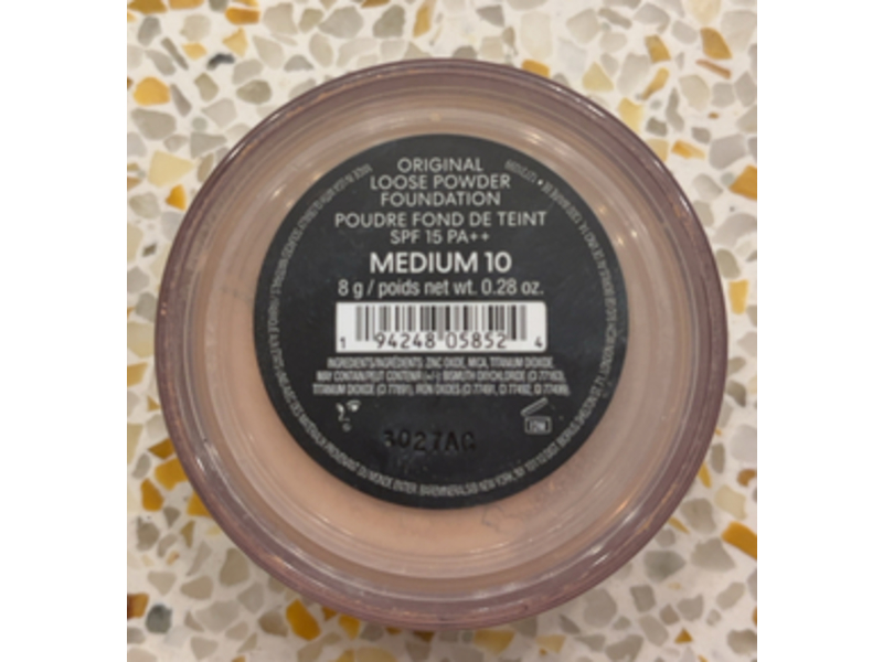 bareMinerals Loose Mineral Foundation, SPF 15 PA++, Medium 10, 0.28 oz/8 g