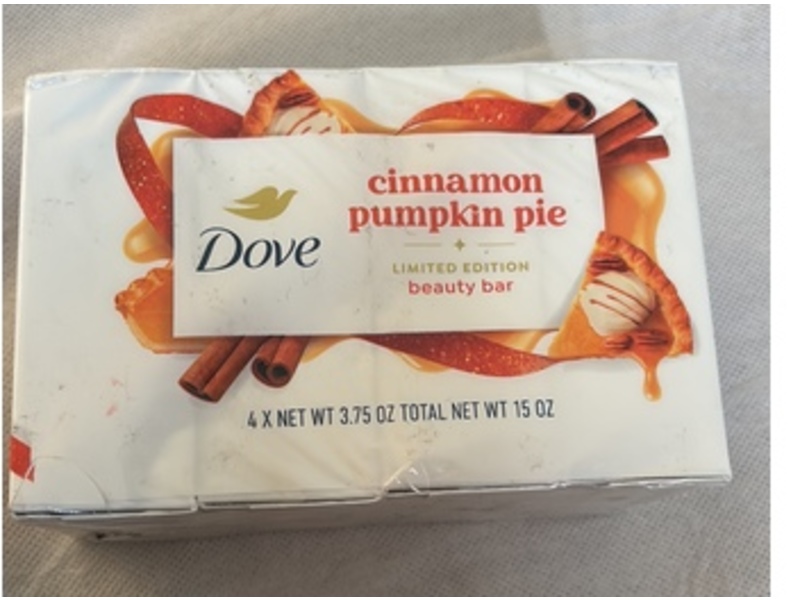 Dove Limited Edition Beauty Bar, Cinnamon Pumpkin Pie, 3.75 oz/15 oz
