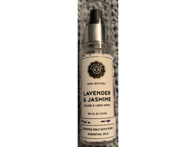 Woolzies Pillow & Linen Spray, Lavender & Jasmine, 4 fl oz/120 mL