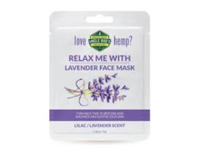 Uncle Bud's Relax Me With Face Mask, Lavender/Lilac, 0.36 fl oz/10 g
