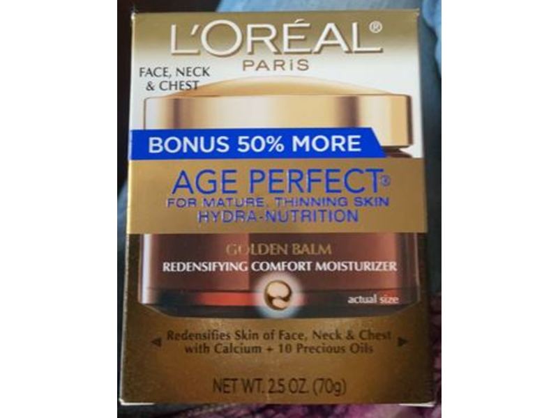 L'Oreal Paris Age Perfect Hydra Nutrition Golden Balm, 2.5 oz/70 g