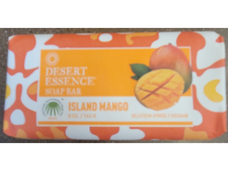 Desert Essence Soap Bar, Island Mango, 5 oz/142 g