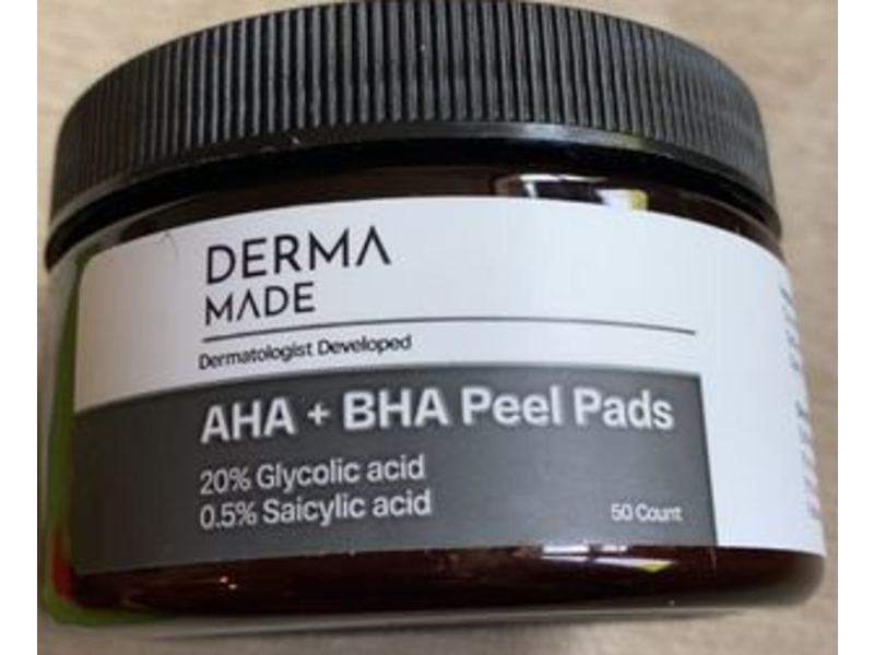 Derma Made AHA+BHA Peels Pads, 50 Count