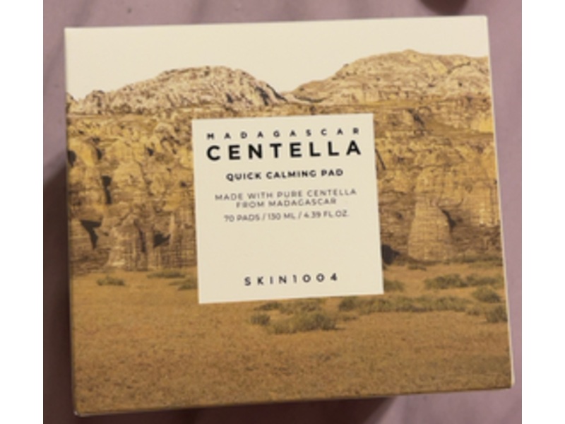 Skin1004 Quick Calming Pad, Madagascar Centella, 4.39 fl oz/130 mL, 70 Count