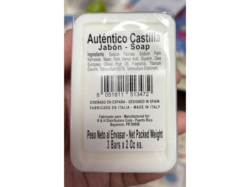 Autenitico Castilla Jabon, 2 oz, 3 Count