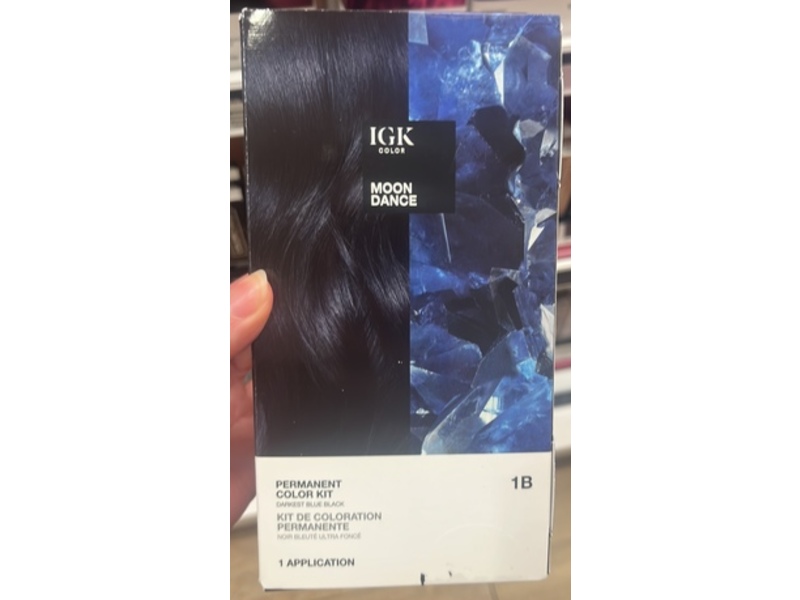 IGK Permanent Color Kit, 1B Moon Dance, 1 Application