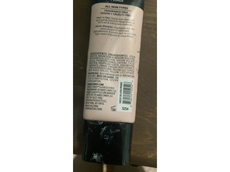 Hard Candy Sweat On Lock Primer, 1.52 fl oz/45 mL