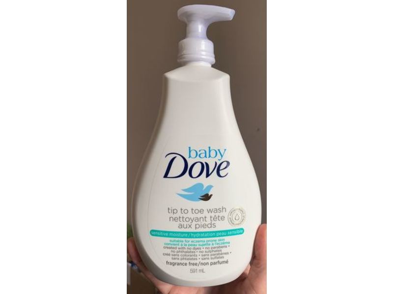 Baby Dove Tip to Toe Wash, Fragrance Free, 591 ml