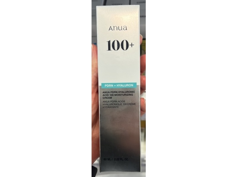 Anua 100+ Moisturizing Cream, PDRN + Hyaluronic, 2.02 fl oz/60 mL