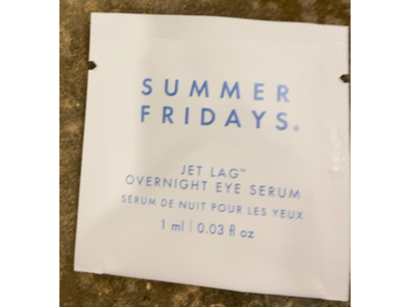 Summer Fridays Jet Lag Overnight Eye Serum, 0.03 fl oz/1 mL