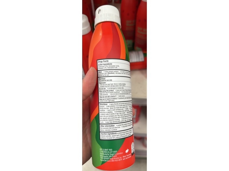 Up & Up Sunscreen Spray, SPF 50 Watermelon, 5.5 oz/150 g