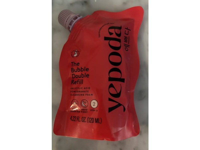 Yepoda The Bubble Double Refill Cleansing Foam, 4.22 fl oz/120 mL