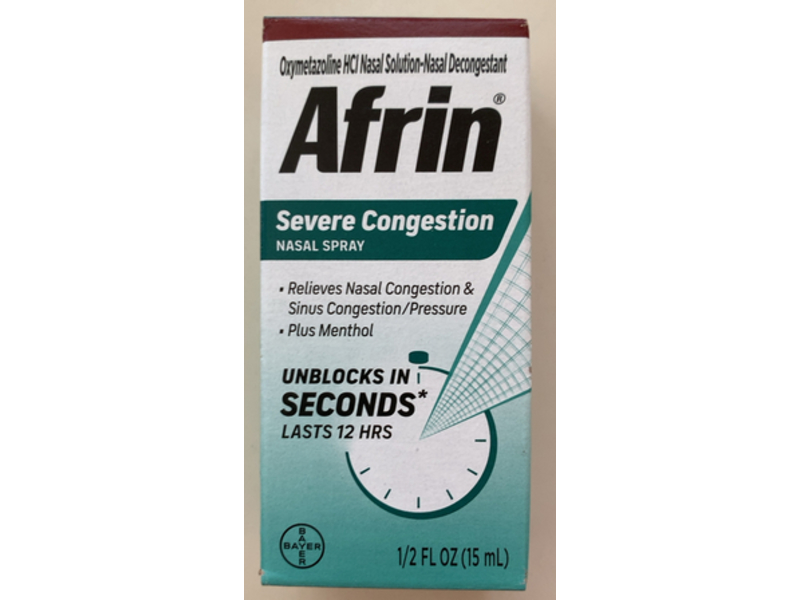Afrin Severe Congestion Nasal Spray, 15 mL