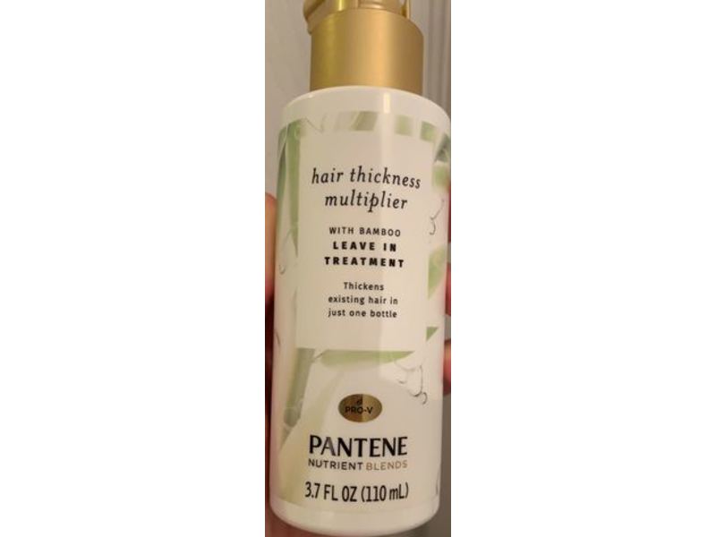 Pantene Nutrient Blends Hair Thickness Multiplier Leave In Treatment, 3.7 fl oz/110 mL