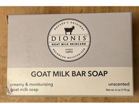 Dionis Creamy & Moisturizing Goat Milk Bar Soap, Unscented, 6 oz/170 g - Image 3