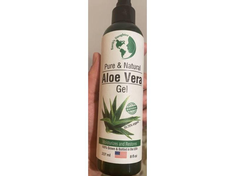 Earth's Daughter Aloe Vera Gel, Pure & Natural, 8 fl oz/237 mL