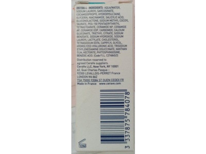 CeraVe Blemish Control Cleanser, 0.17 fl oz/5 mL