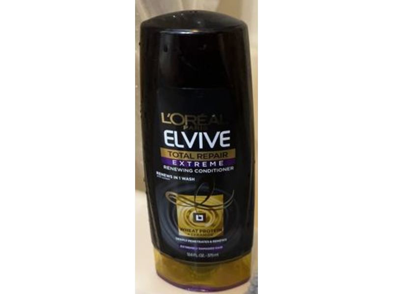 L'oreal Paris Elvive Total Repair Extreme Renewing Conditioner, Wheat Protein, 12.6 fl oz/375 mL