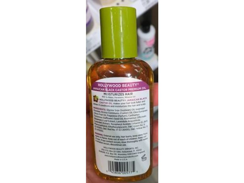 Hollywood Beauty Jamaican Black Castor Hair Oil, 2 fl oz/59.2 mL