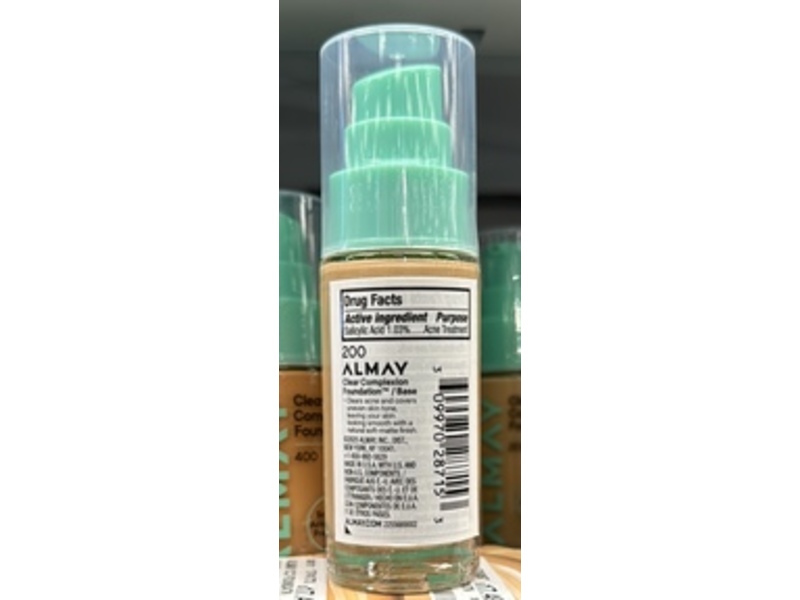 Almay Clear Complexion Foundation, 200, 1 fl oz/30 mL