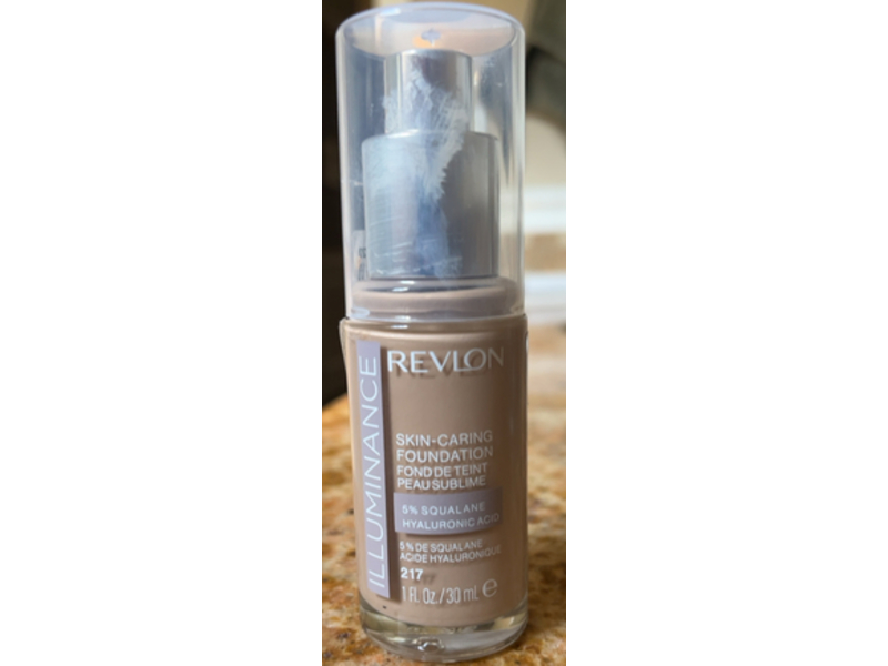Revlon Illuminance Skin-Caring Liquid Foundation, 217 Beige, 1 fl oz/30 mL