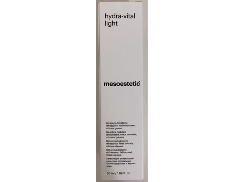 Mesoestetic Hydra Vital Light Gel Cream, 1.69 fl oz/50 mL