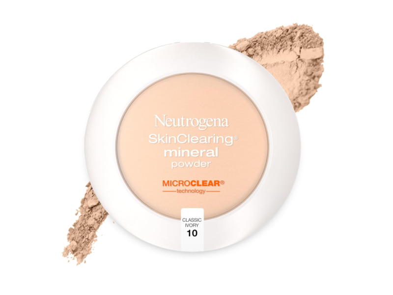 Neutrogena Skin Clearing Mineral Powder, Classic Ivory 10, 0.38 oz/11 g