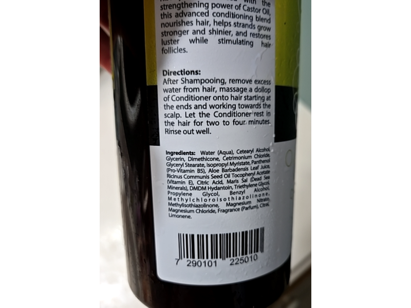 Dead Sea Collection Increase Strength Flexible & Shine Conditioner, Castor Oil, 30.6 fl oz/907 mL