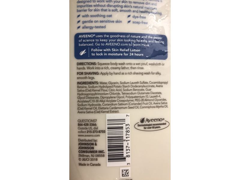 Aveeno Skin Relief Body Wash, Dry Skin