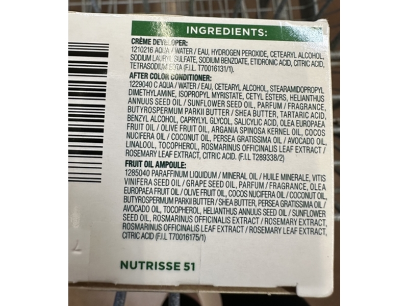 Garnier Nutrisse Ultra Creme Nourishing Permanent Color, 51 Medium Ash Brown, 1 Application, Pack Of 2