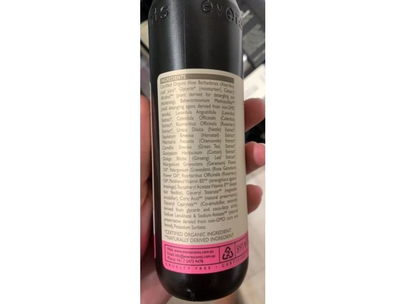 Everescents Conditioner, Organic Rose, 8.4 fl oz/250 mL