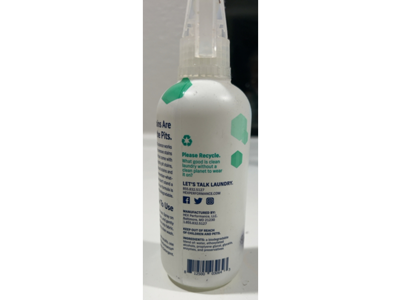 Hex Performance Stain & Stink Remover, 12 fl oz/354 mL, Pack Of 2