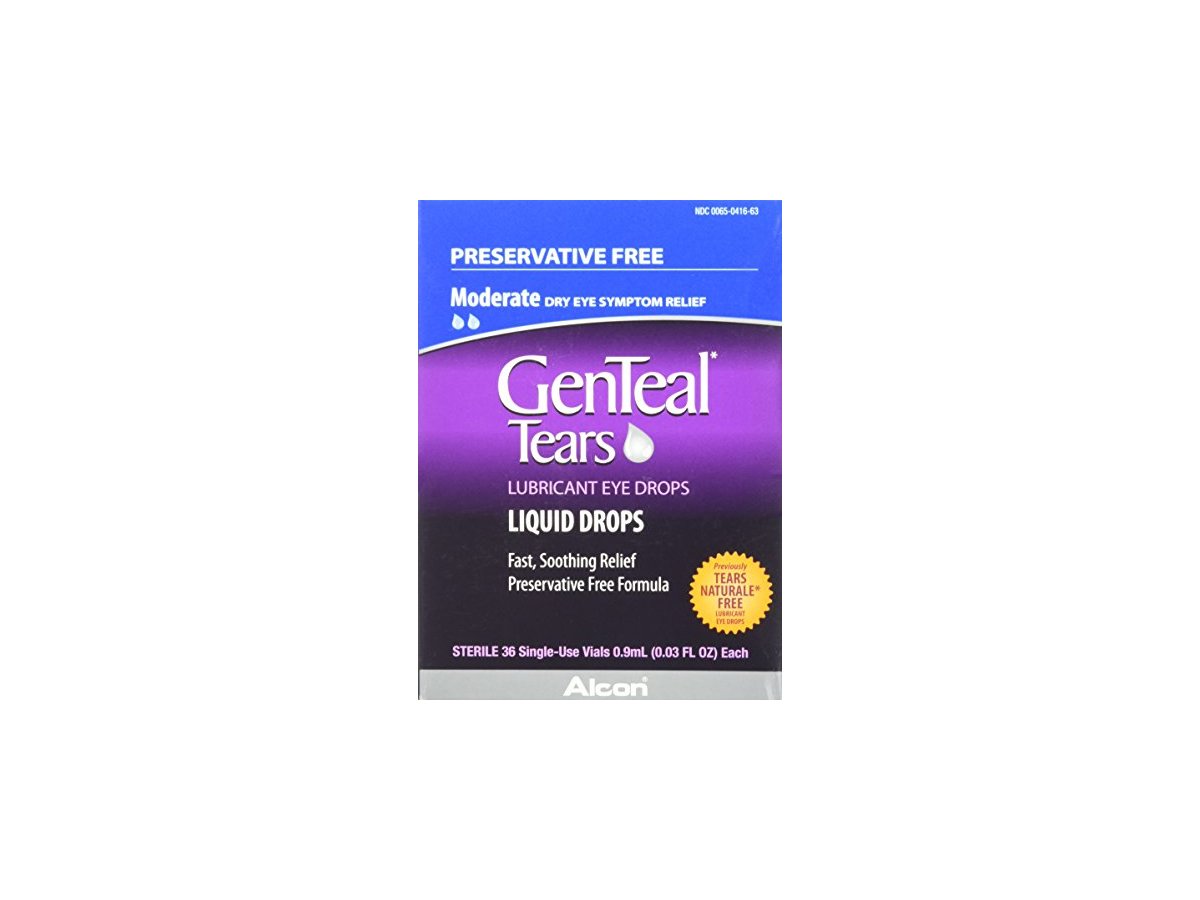 Genteal Tears Eye Drops PreservativeFree Vials, 36 Count, 0.9 ml (0.