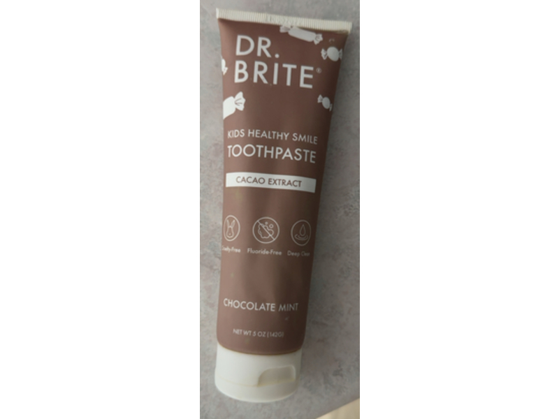 Dr. Brite Kids Healthy Smile Cacao Extract Toothpaste, Chocolate Mint, 5 oz/142 g