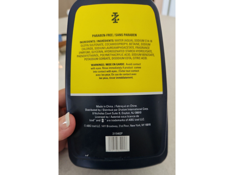 IZOD Sport 3-In-1 Hair, Face & Body Wash, 33.8 fl oz/1 L