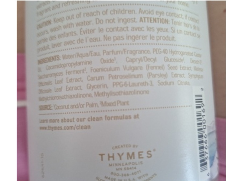 Thymes Countertop Spray, Cyprus Sea Salt, 16.5 fl oz/488 mL