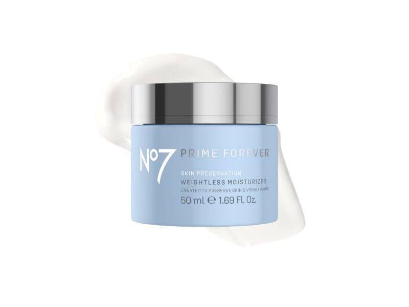 No7 Prime Forever Weightless Moisturizer, Hyaluronic Acid, 1.69 oz/50 mL