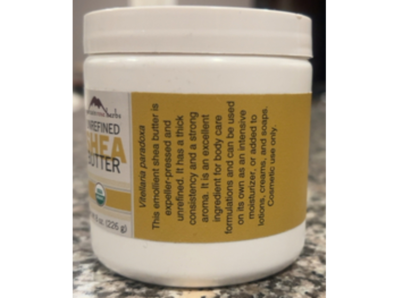 Mountain Rose Herbs Unrefined Shea Butter, 8 oz/226 g