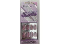 Salon Perfect Glass Ultra Reflective False Nails, 382 Glass Violet, 30 Count - thumbnail 2