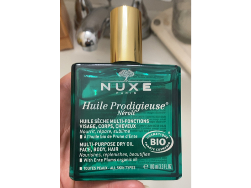 Nuxe Paris Huile Prodigieuse Neroli Multi-Purpose Dry Oil, 3.3 fl oz/100 mL