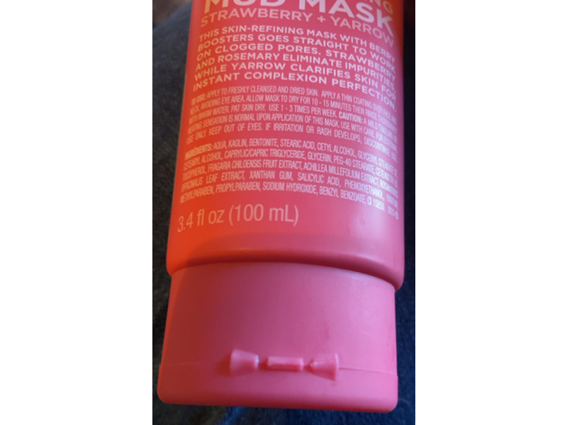 Formula 10.0.6 Pores Be Pure Skin-Clarifying Mud Mask, Strawberry + Yarrow, 3.4 fl oz/100 mL