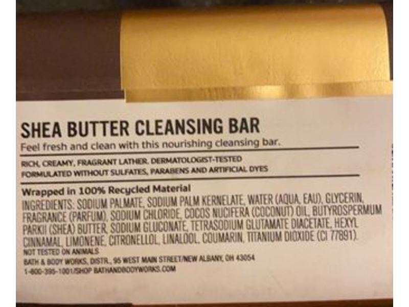 Bath & Body Works Teakwood Cleansing Bars, Shea Butter, 5 oz/141.75 g