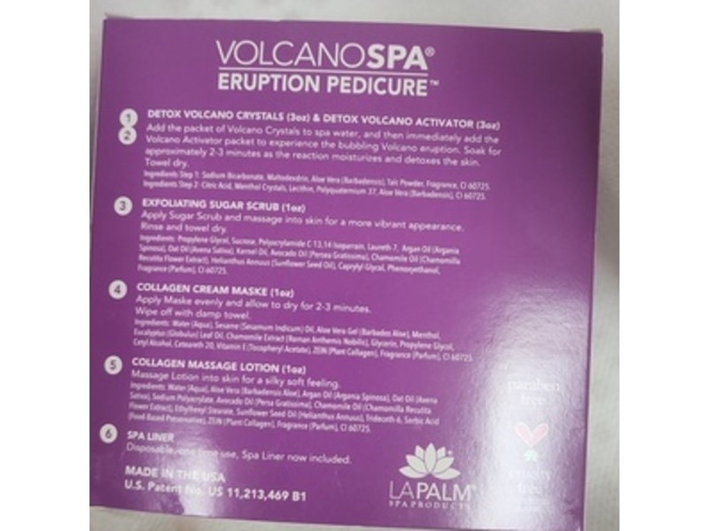 Volcano Spa Pedicure Kit, Lavender Eruption