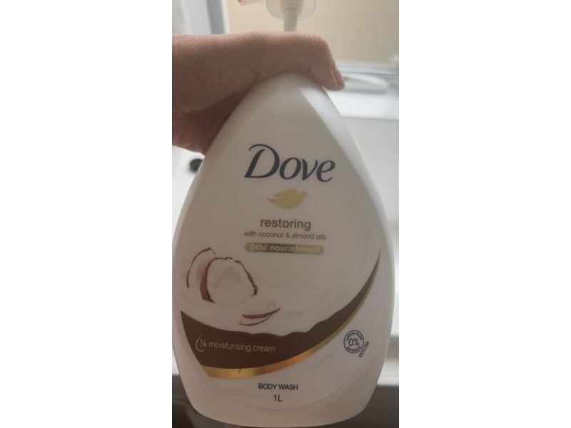 Dove Restoring Moisturising Body Wash, Coconut & Almond Oils, 1 L
