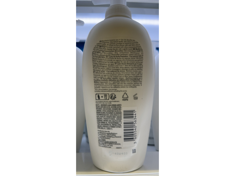 Biotherm Cleansing Shower Milk, 13.52 Ounce