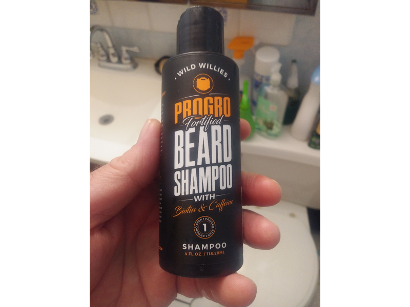 ProGro Beard Shampoo & Wash | Beard Growth & Thickening – Infused with Biotin & Caffeine 4 oz. Wild Willies