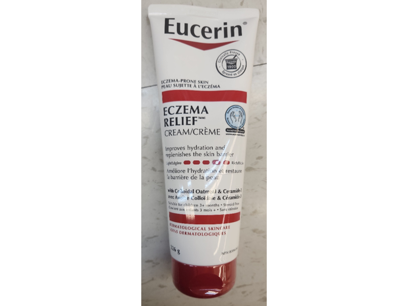 Eucerin Eczema Relief Cream, Colloidal Oatmeal & Ceramide-3, 226 g
