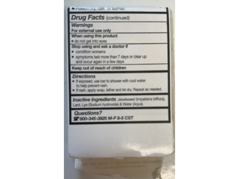 Grandma's Poison Ivy & Oak Bar Soap, 2.0 oz/56.7 g